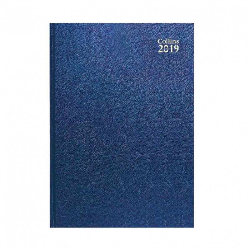 Collins A4 Desk Diary Week to View 2019 Blue 40 Collins A4 Desk Diary Week to View 2019 Blue 40