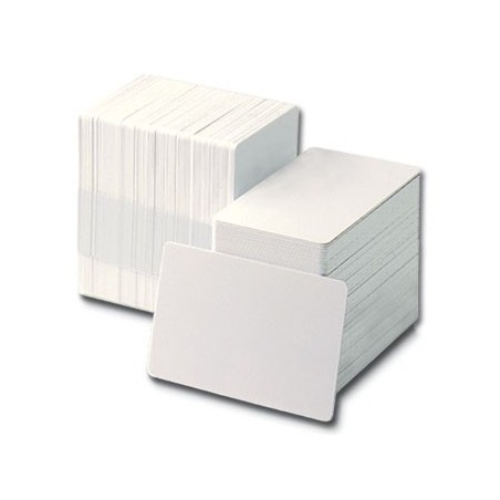 Blank, white, PVC cards  