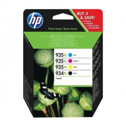 HP 934XL and 935XL High Yield CMYK Original Ink Cartridges (Pack of 4) X4E14AE