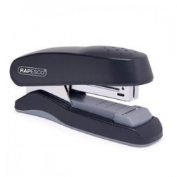 Rapesco Flat ClInch Half Strip Stapler (Black)