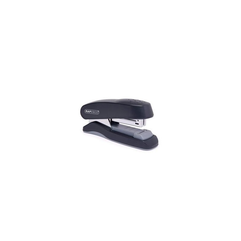 Rapesco Flat ClInch Half Strip Stapler (Black)