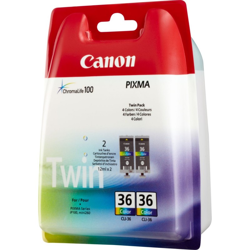 Canon CLI-36C (Colour) Ink Cartridge (Yield 249 Pages)
