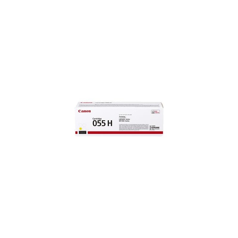 055H High Yield Laser Toner Cartridge Yellow 3017C002