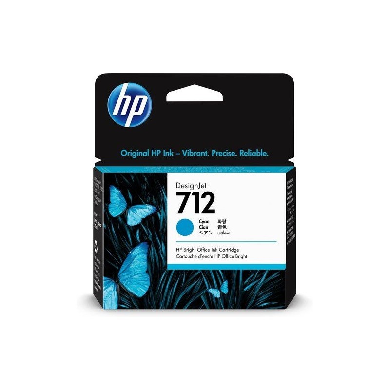3ED67A 712 Cyan Ink Cartridge 29ml