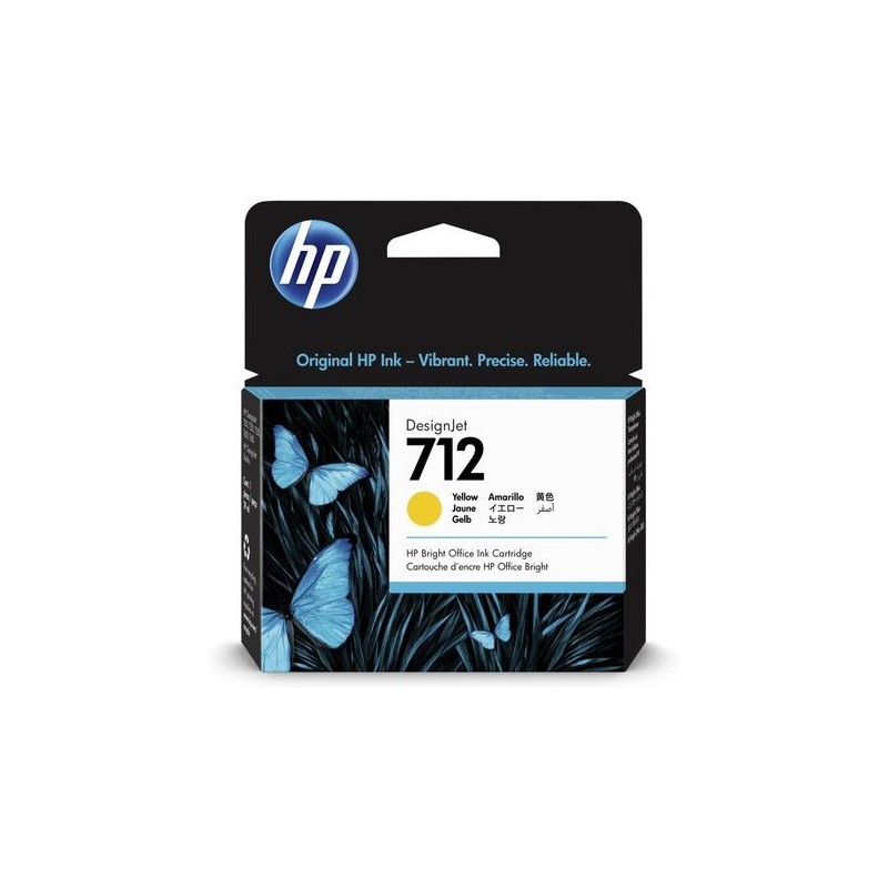 3ED69A 712 Yellow Ink Cartridge 29ml