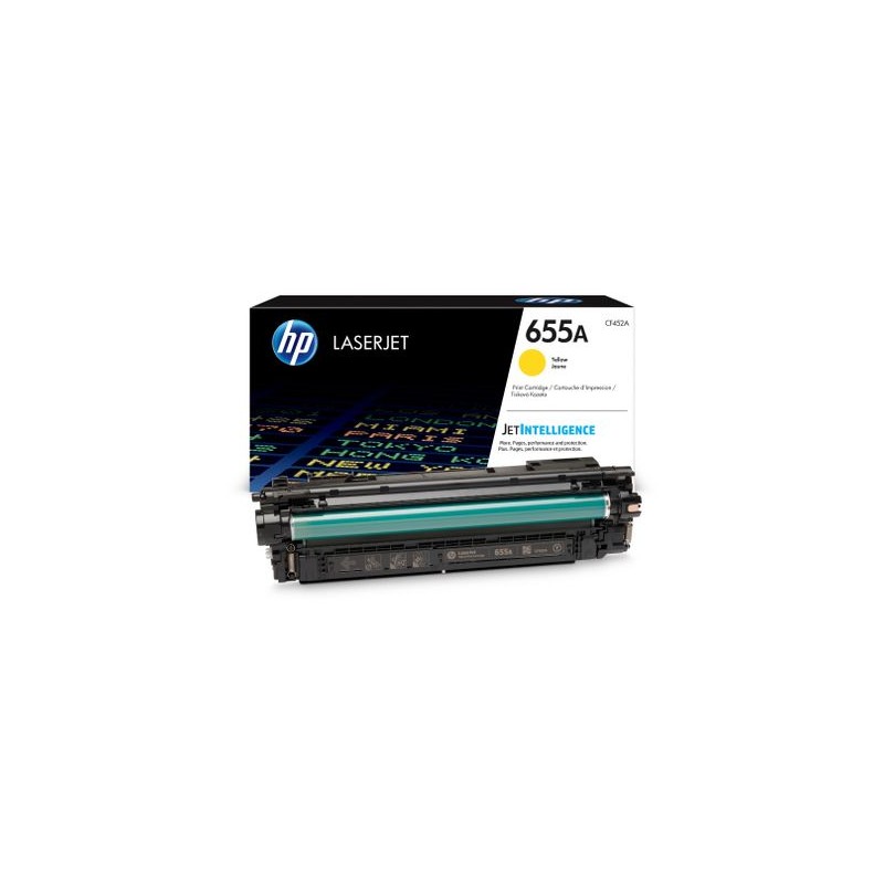 HP 655A Yellow Toner Cartridge - (CF452A)