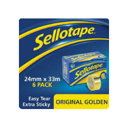 Sellotape 24mm x 66m Golden...
