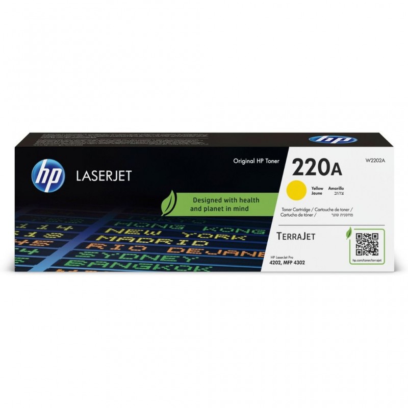 HP 220A Yellow Standard Toner Cartridge 1.8K Pages