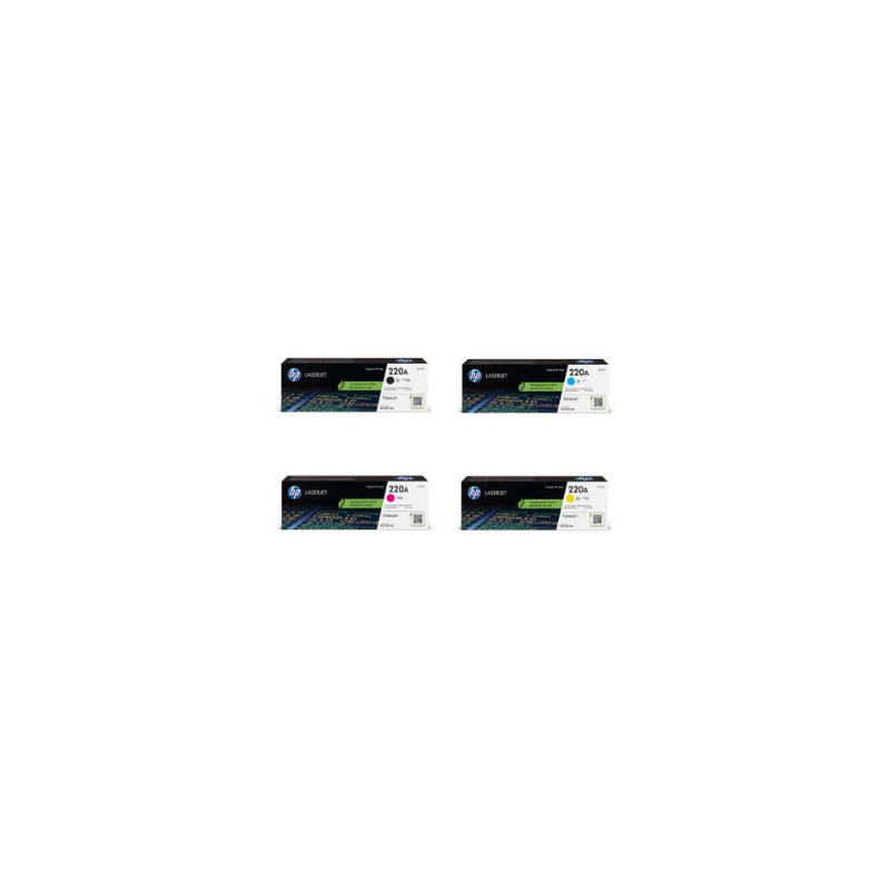 HP 220A 4 Colour Toner Cartridge Multipack