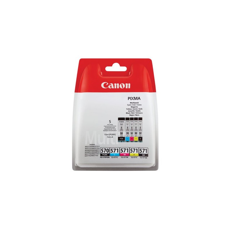 0372C004 PGBK/C/M/Y/BK Multipack PGI-570/CLI-571