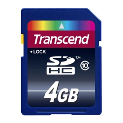 4GB SDHC Class 10 Memory Card
