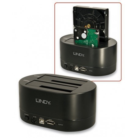 USB 2.0 & eSATA Docking & Cloning Station