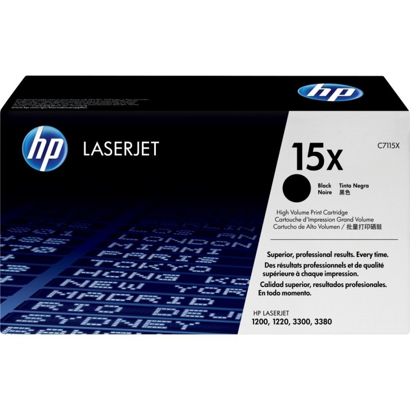 C7115X 15X 3.5k Hi-Cap Black Toner