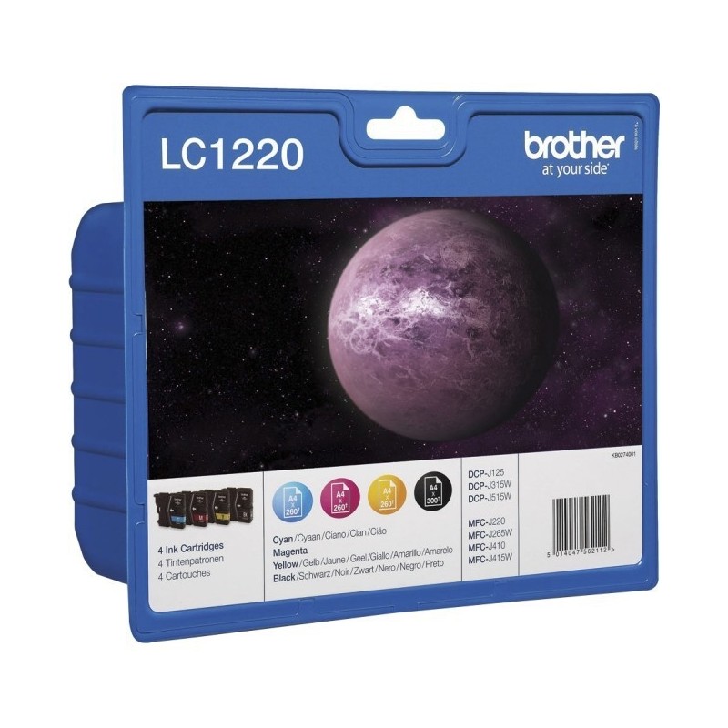 LC1220 Value Pack Ink (BK,C,M,Y)