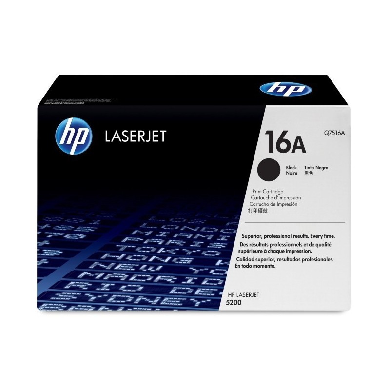 Q7516A 16A 12k Black Toner