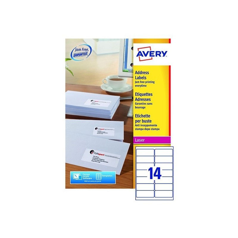 Inkjet Address Labels 99.1x38.1mm