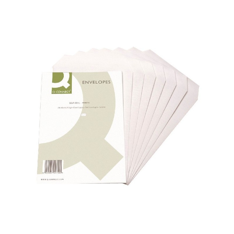 Q-Connect Envs C5 White S/Seal 90g
