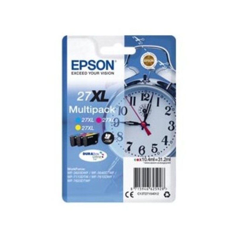 T27154010 Epson, 27XL, Cyan, Magenta, Yellow