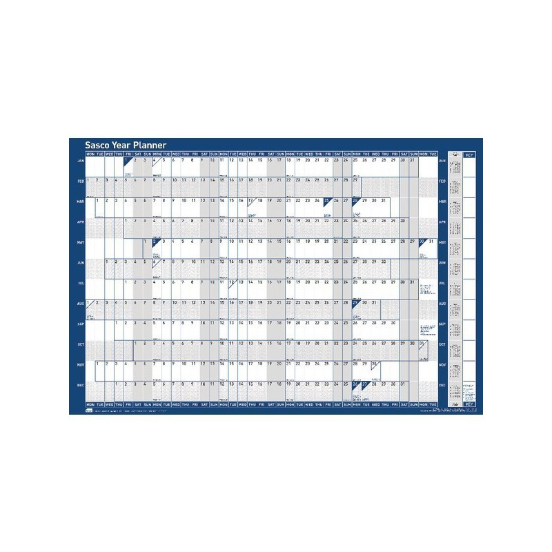 Sasco Year Planner Mounted 2019 2401929