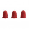 Red Rubber Thimblettes Size 00 (12 Pack) 