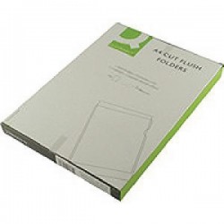 Clear Cut Flush Folders (Pack of 100)
