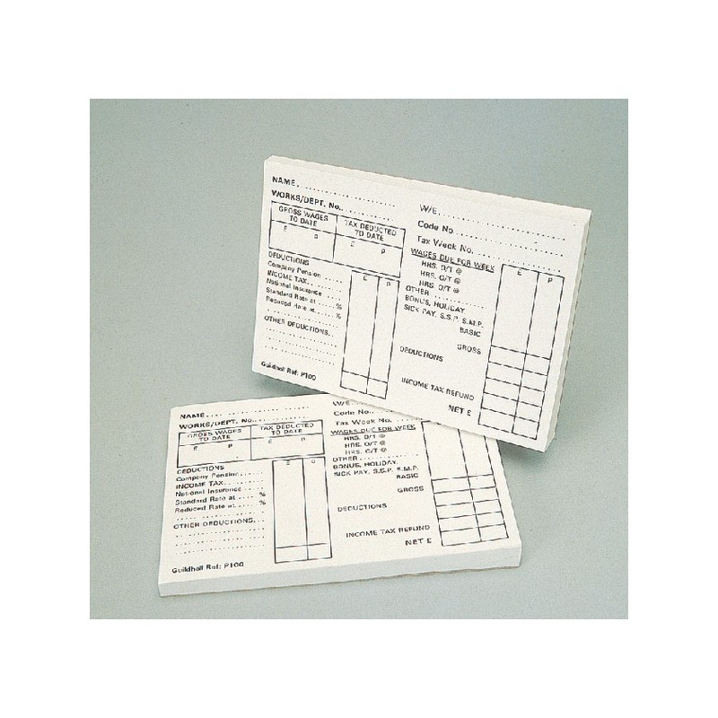 Guildhall Pay Slip Pad (Pack of 100)