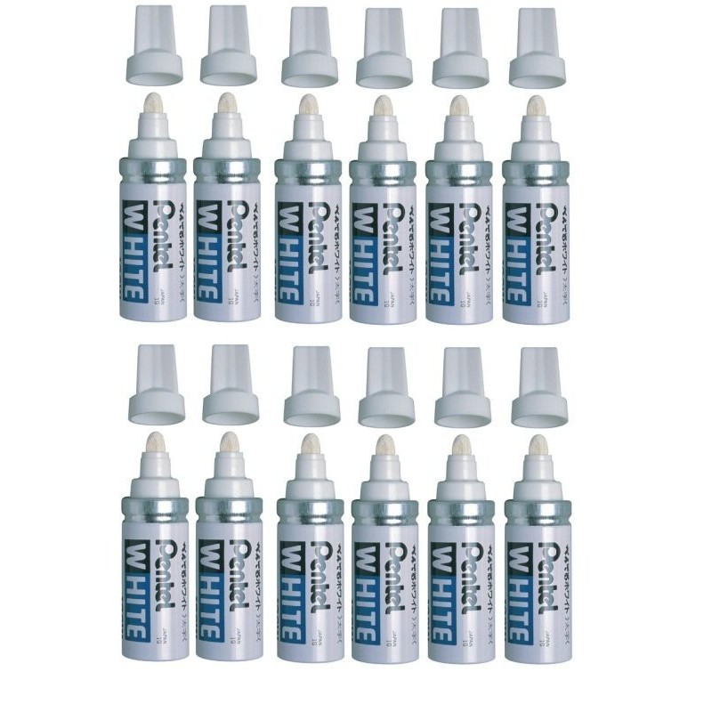 Pentel Paint Marker White Bullet Tip (Pack of 12) X100W Pentel Paint Marker White Bullet Tip (Pack of 12) X100W